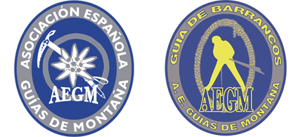 logos de la Asociación Española de Guías de Montaña