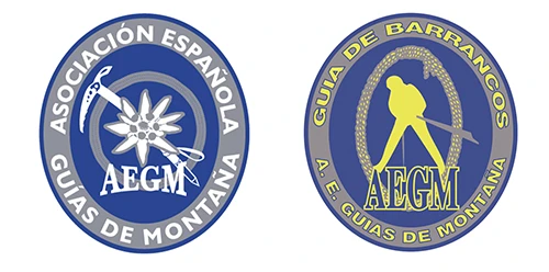 logos de la Asociación Española de Guías de Montaña
